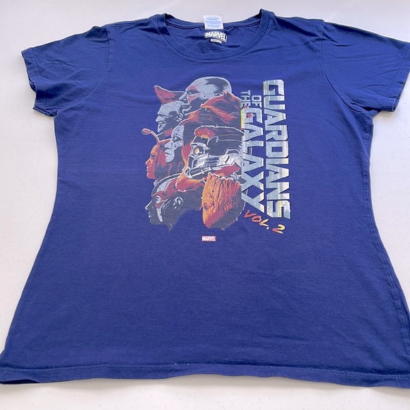 Marvel Women’s T shirt Guardian of the Galaxy Blue t shirt Medium - Picture 2 of 7